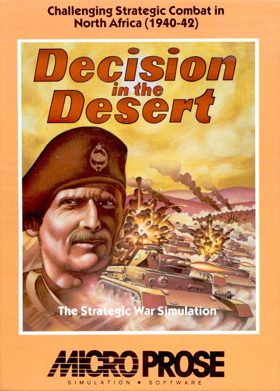 Front Cover for Decision in the Desert (PC Booter)