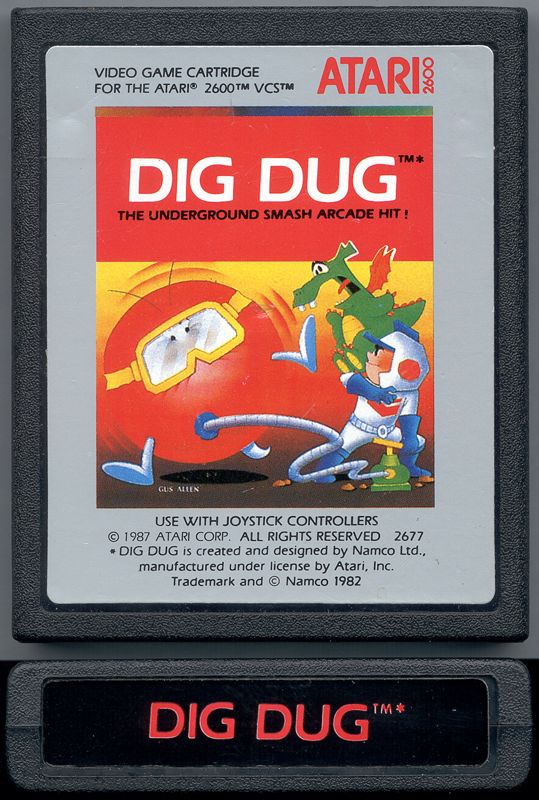Media for Dig Dug (Atari 2600) (1987 Release)