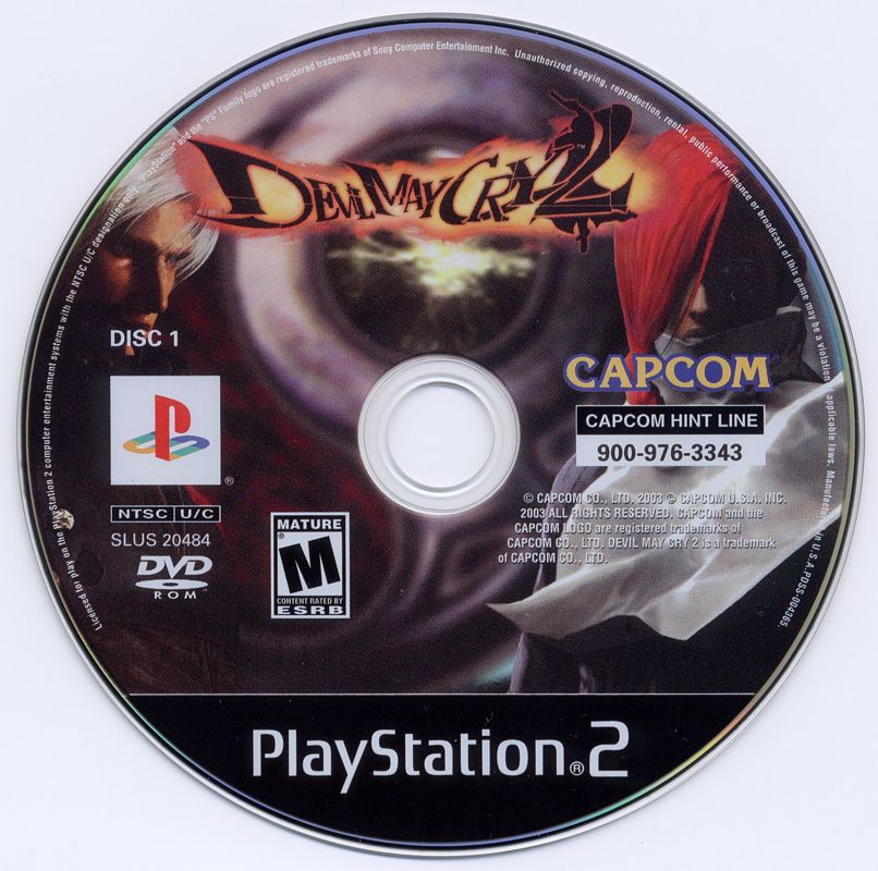 Media for Devil May Cry 2 (PlayStation 2): Disc 1