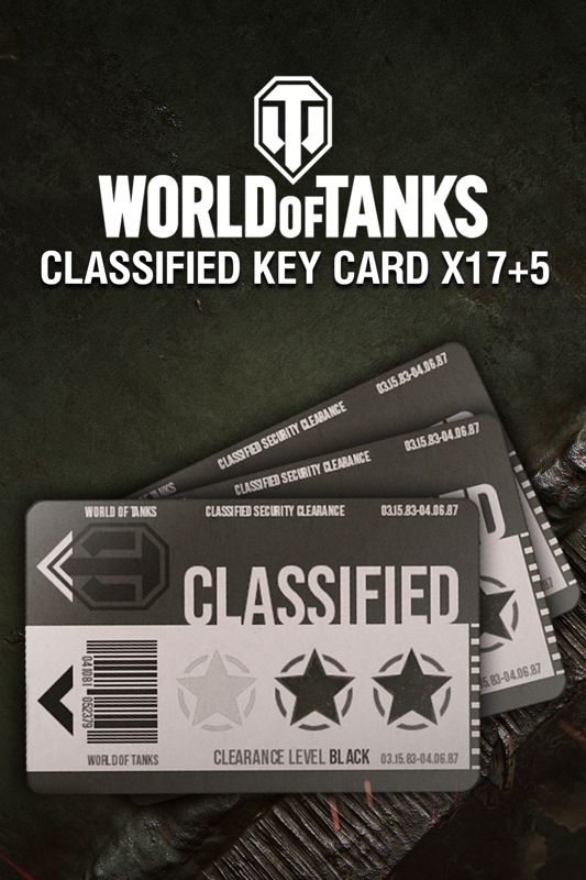 Front Cover for World of Tanks: General's War Chest - 17x Chests + 5 Bonus (Xbox One) (download release): Classified Key Card cover