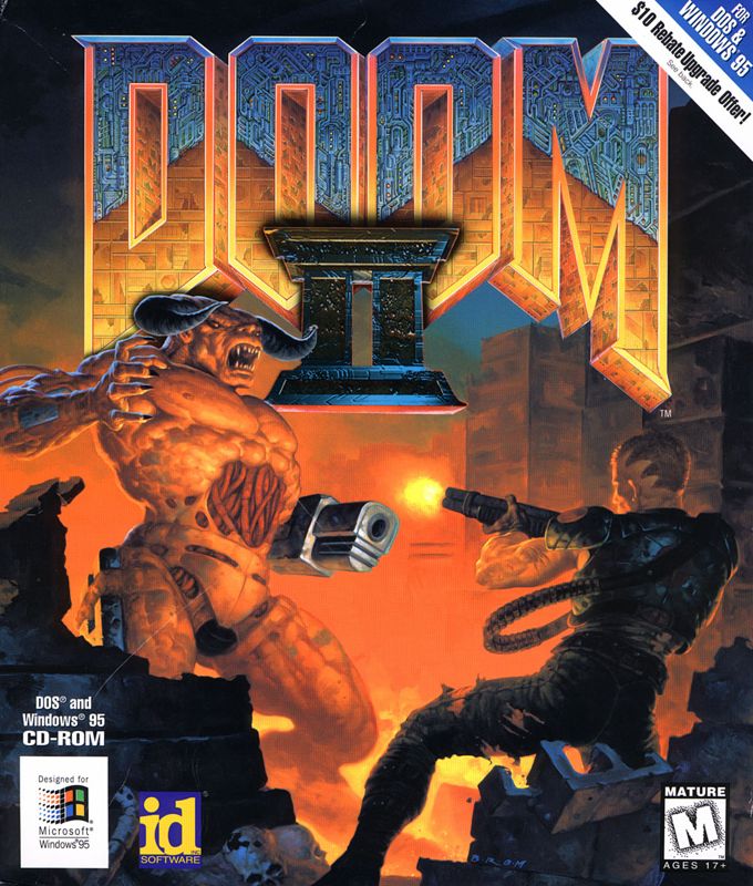 Front Cover for Doom II (DOS and Windows)