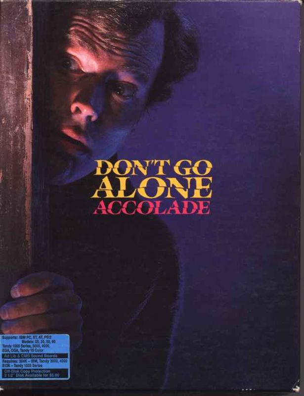 Front Cover for Don't Go Alone (DOS) (5.25" Disk release)