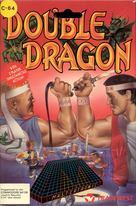 Front Cover for Double Dragon (Commodore 64)