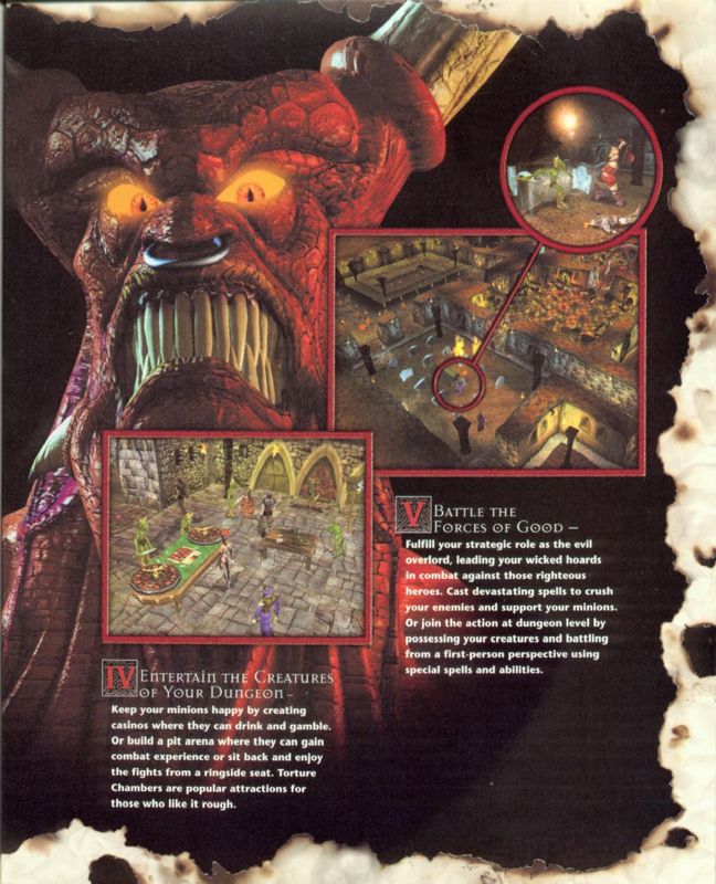 Inside Cover for Dungeon Keeper 2 (Windows): Right Flap