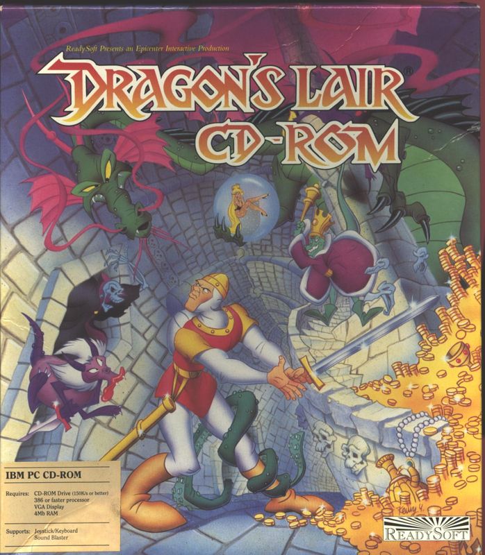 Front Cover for Dragon's Lair (DOS)