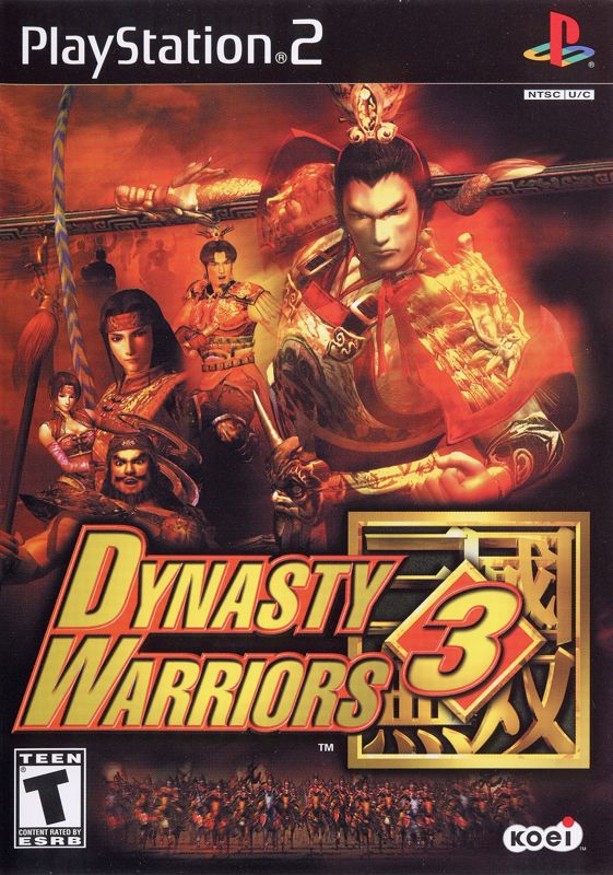 Front Cover for Dynasty Warriors 3 (PlayStation 2)