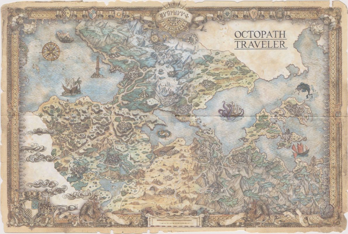 Map for Octopath Traveler (Wayfarer's Edition) (Nintendo Switch): World of Orsterra
