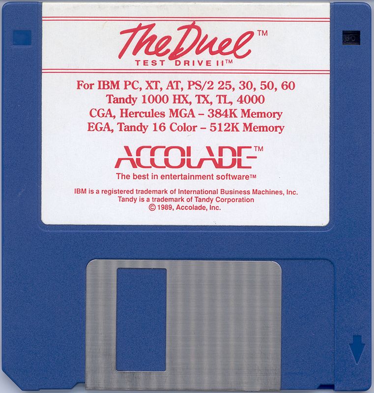 Media for The Duel: Test Drive II (DOS)