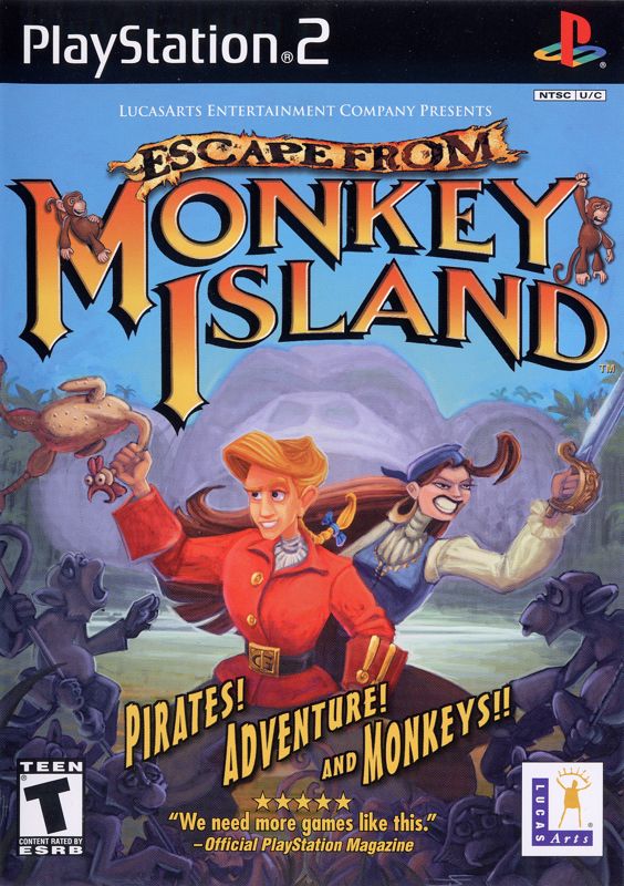 Front Cover for Escape from Monkey Island (PlayStation 2)