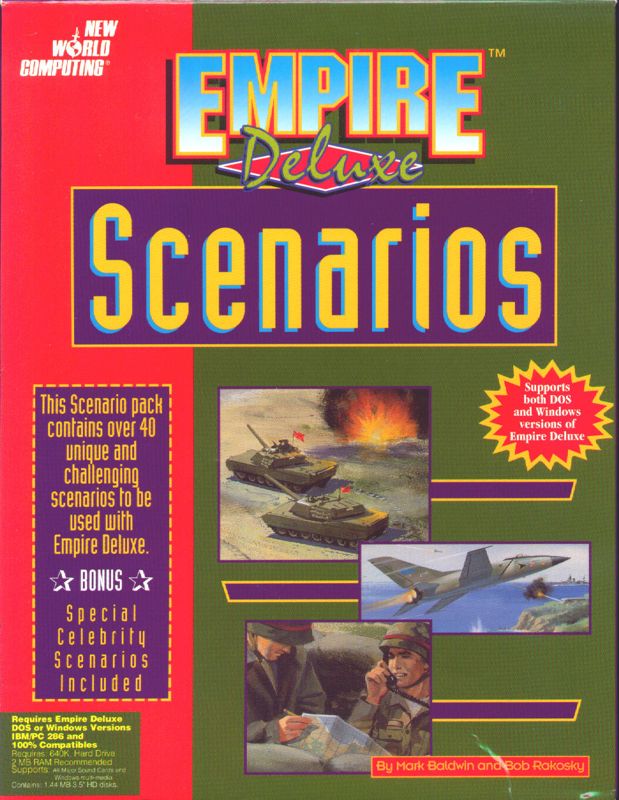 Front Cover for Empire Deluxe Scenarios (DOS and Windows 3.x)