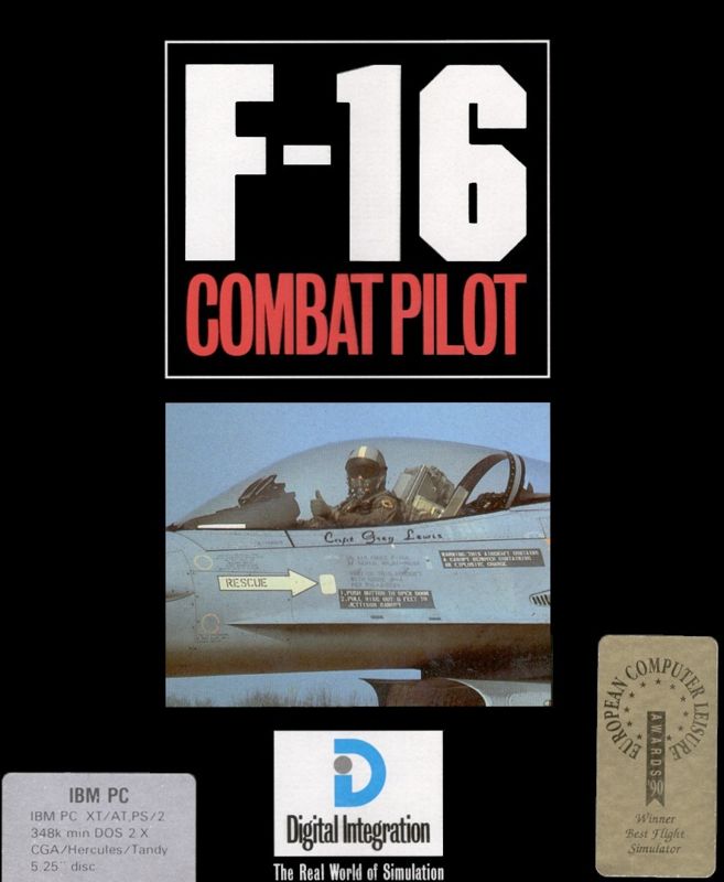 Front Cover for F-16 Combat Pilot (DOS)