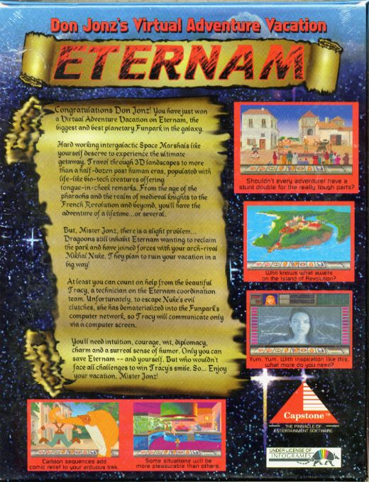 Back Cover for Eternam (DOS)