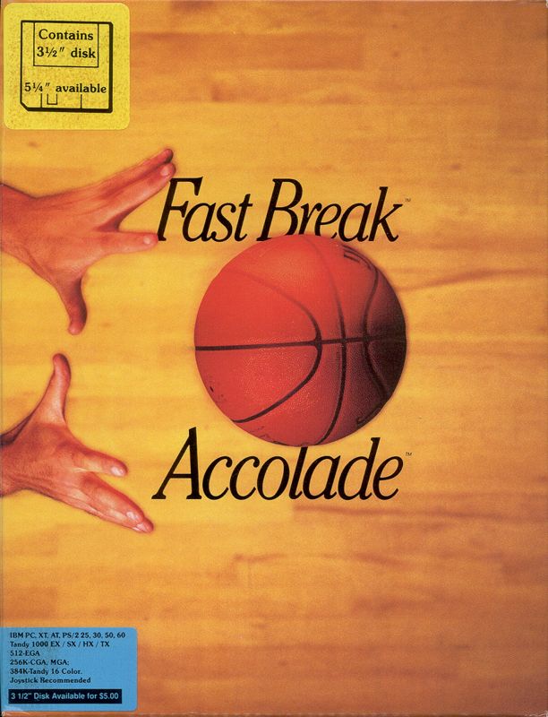 Front Cover for Fast Break (DOS) (3.5" Disk release)