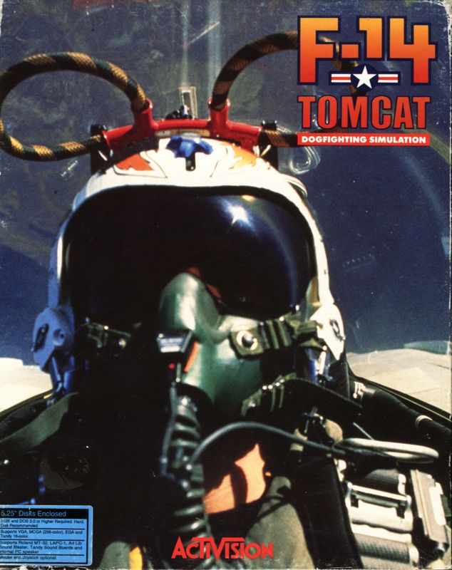 Front Cover for F-14 Tomcat (DOS) (5.25" release)