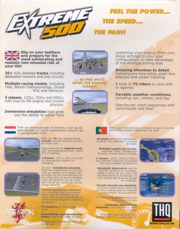 Back Cover for Extreme 500 (Windows)