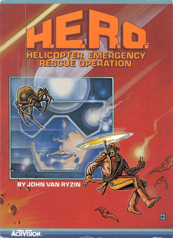 Front Cover for H.E.R.O. (Commodore 64)