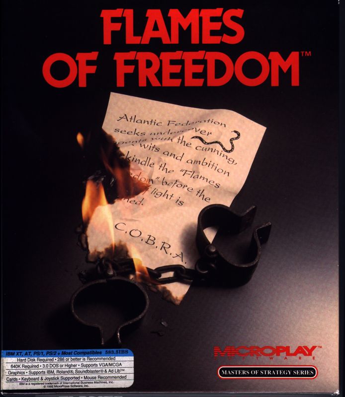 Front Cover for Flames of Freedom (DOS)