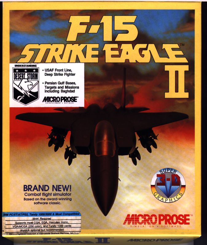 Front Cover for F-15 Strike Eagle II (DOS)