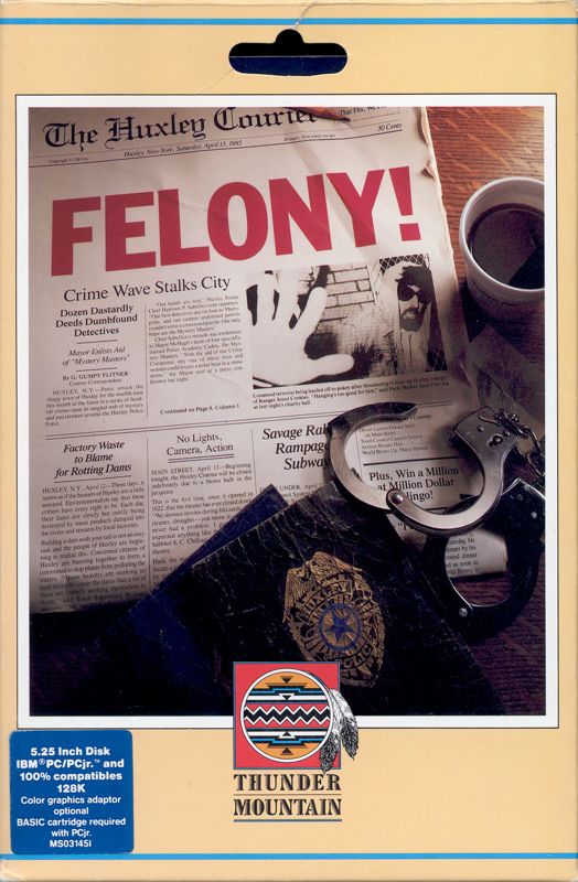 Front Cover for Mystery Master: Felony! (DOS)