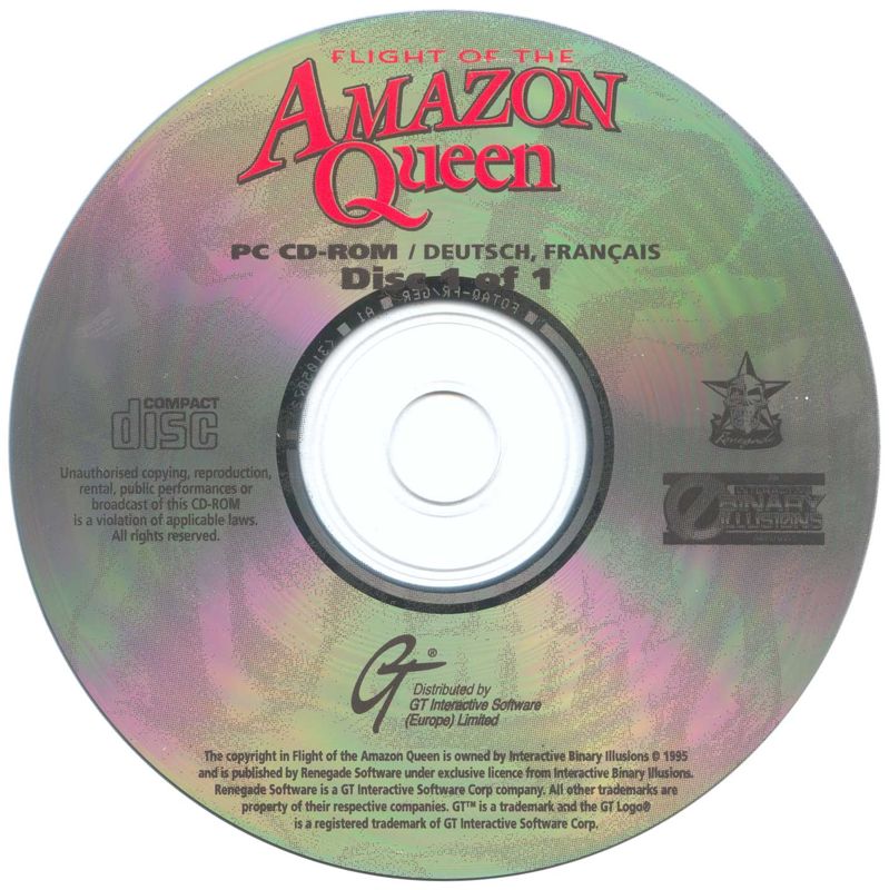 Media for Flight of the Amazon Queen (DOS) (Re-release)