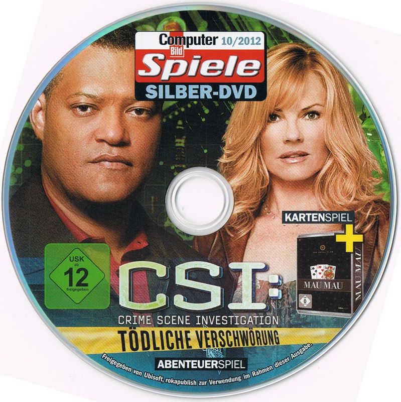 Media for CSI: Crime Scene Investigation - Deadly Intent (Windows) (ComputerBILD Spiele Covermount 10/2012)