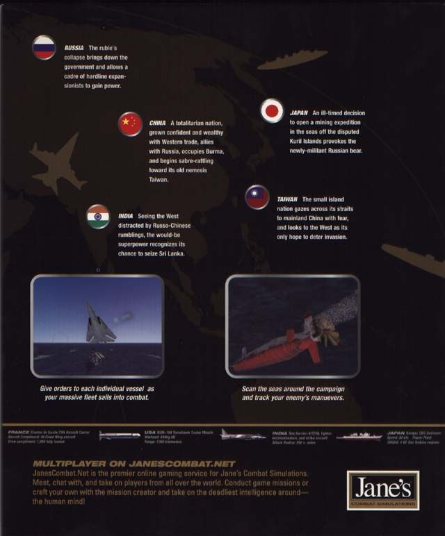 Inside Cover for Jane's Combat Simulations: Fleet Command (Windows): Right Flap