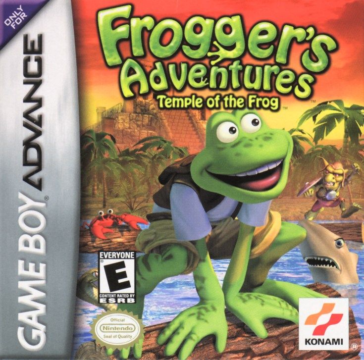 Front Cover for Frogger's Adventures: Temple of the Frog (Game Boy Advance)