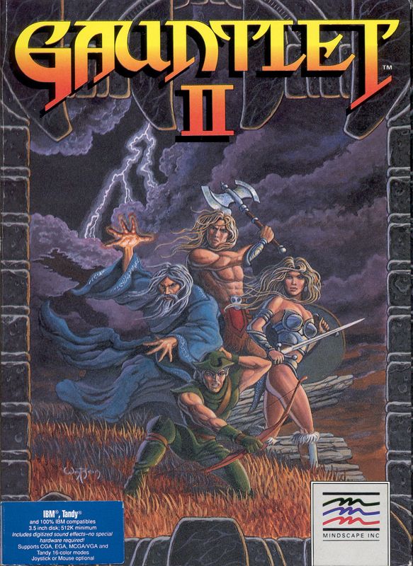 Front Cover for Gauntlet II (DOS)