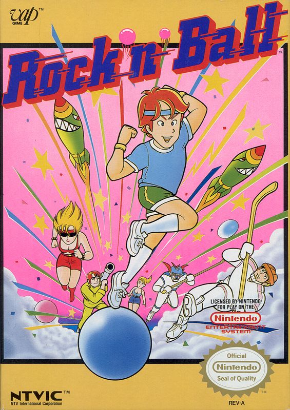 Front Cover for Rock 'n Ball (NES)