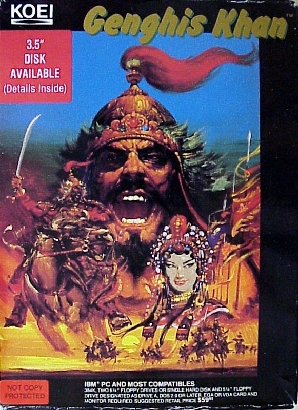 Front Cover for Genghis Khan (DOS)