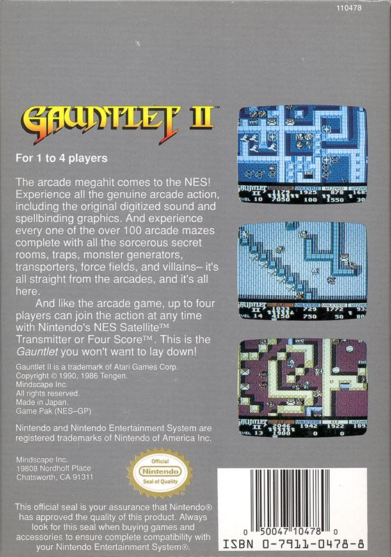 Gauntlet II cover or packaging material - MobyGames