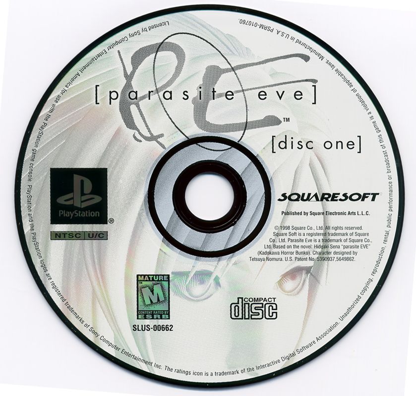 Parasite Eve (Sony PlayStation 1, 1998) PS1 Discs And Case No