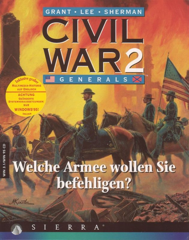 Front Cover for Grant - Lee - Sherman: Civil War 2: Generals (Windows and Windows 3.x)