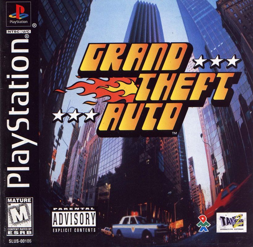 Front Cover for Grand Theft Auto (PlayStation)