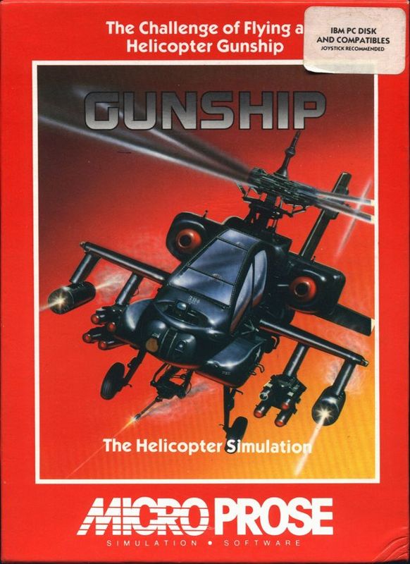 Front Cover for Gunship (DOS)