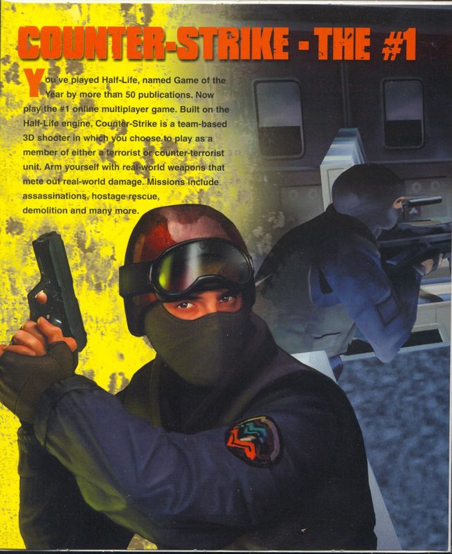 Inside Cover for Half-Life: Counter-Strike (Windows): Left Flap