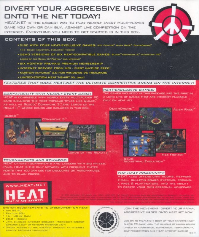 Back Cover for HEAT Game Network (Windows)