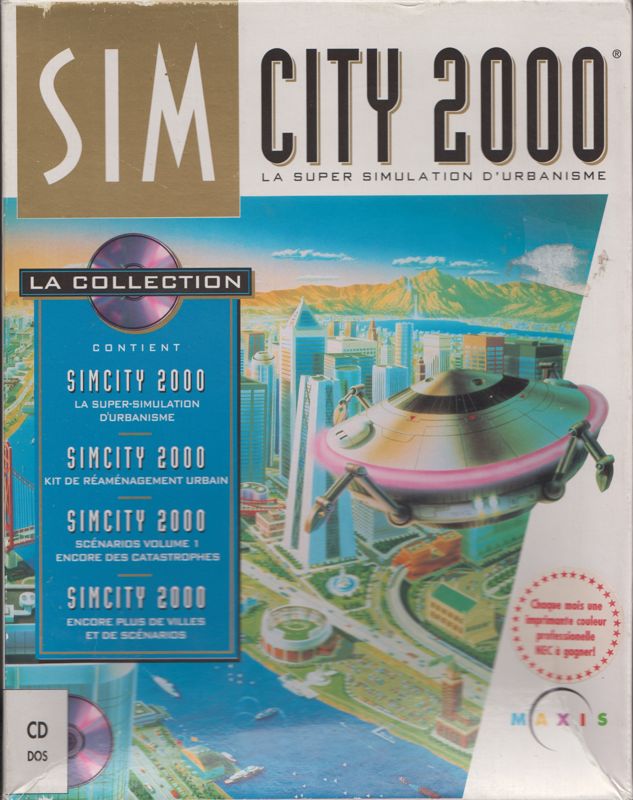 Front Cover for SimCity 2000: CD Collection (DOS) (Includes a special offer: a chance to win a professional NEC printer)