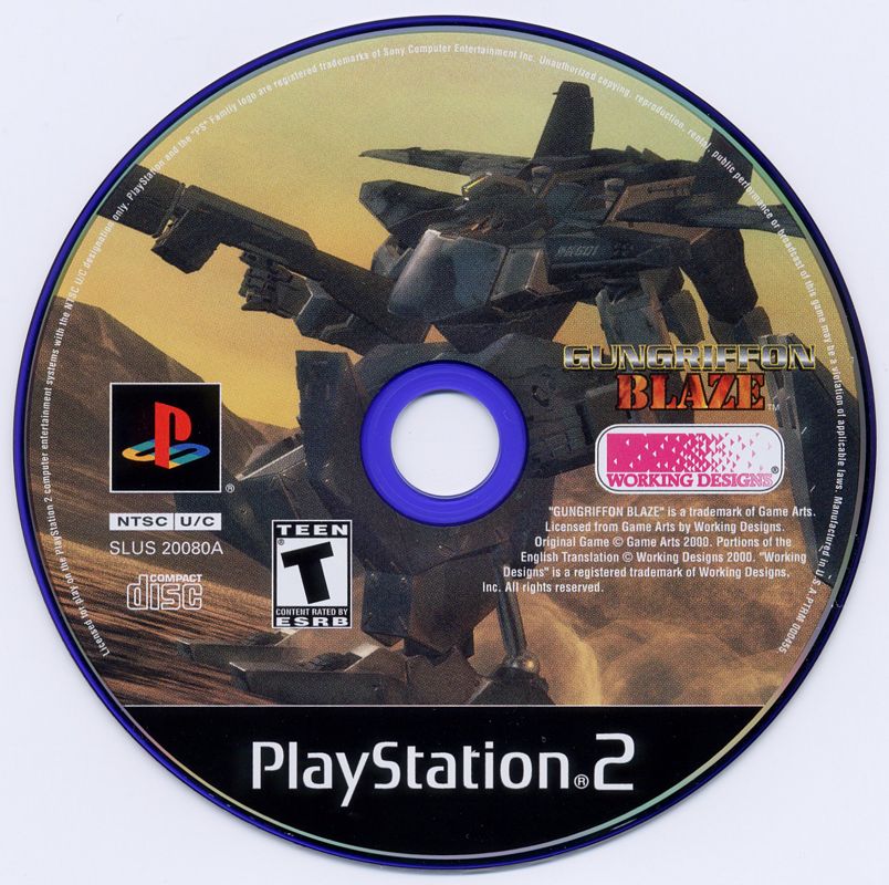 Media for Gungriffon Blaze (PlayStation 2)