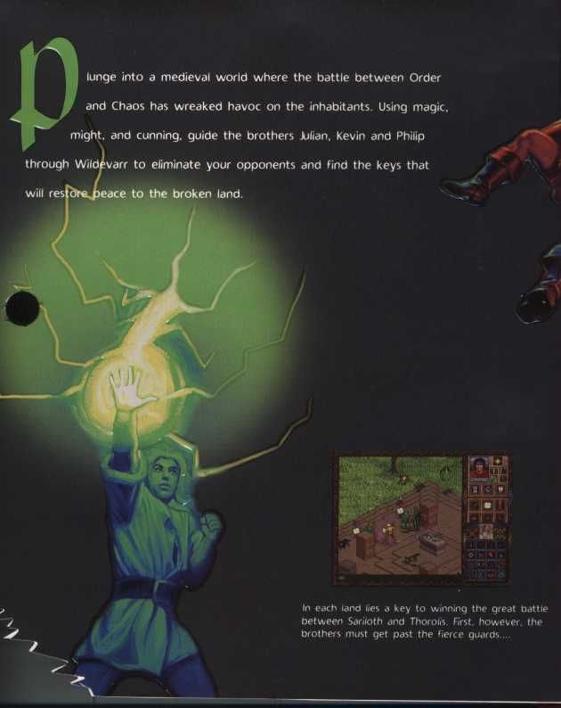 Inside Cover for Halls of the Dead: Faery Tale Adventure II (DOS and Windows): Left Flap