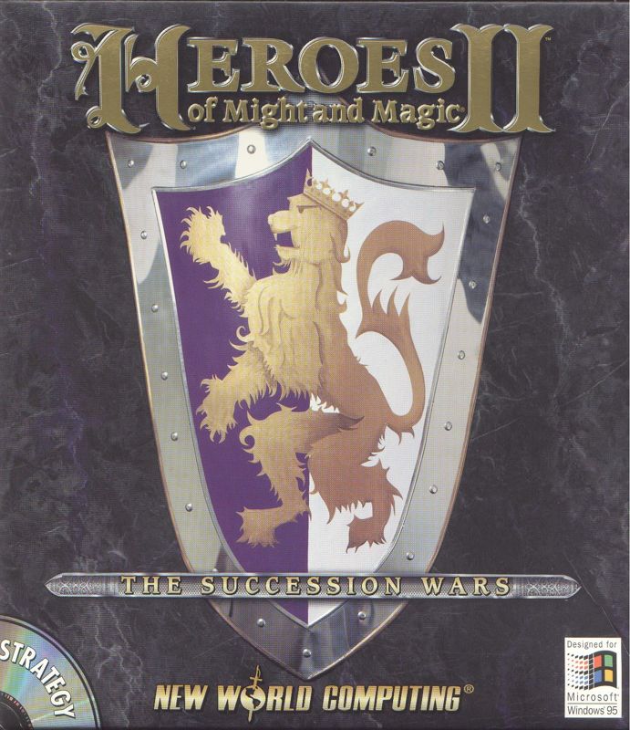 Front Cover for Heroes of Might and Magic II: The Succession Wars (DOS and Windows)