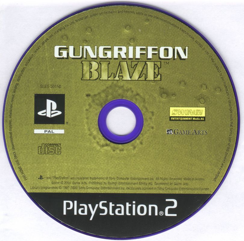 Media for Gungriffon Blaze (PlayStation 2)