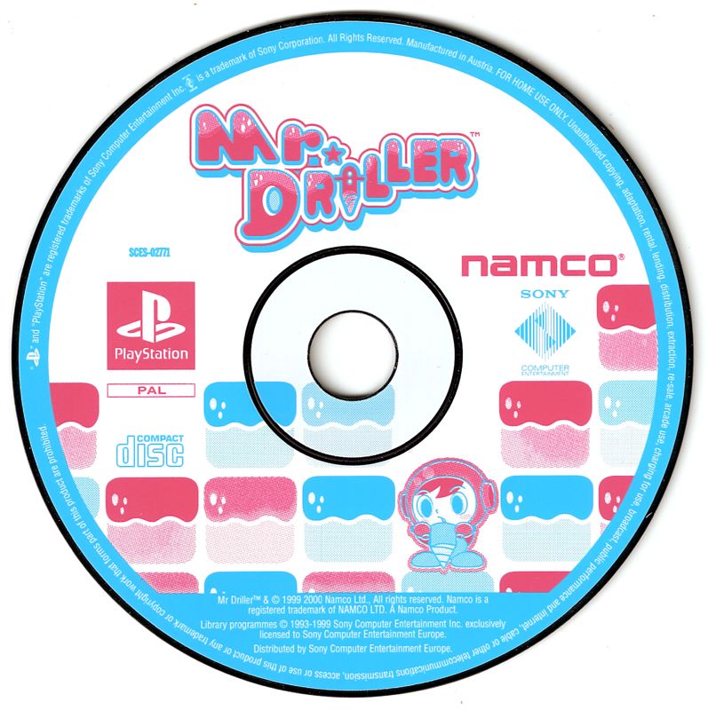 Media for Mr. Driller (PlayStation)