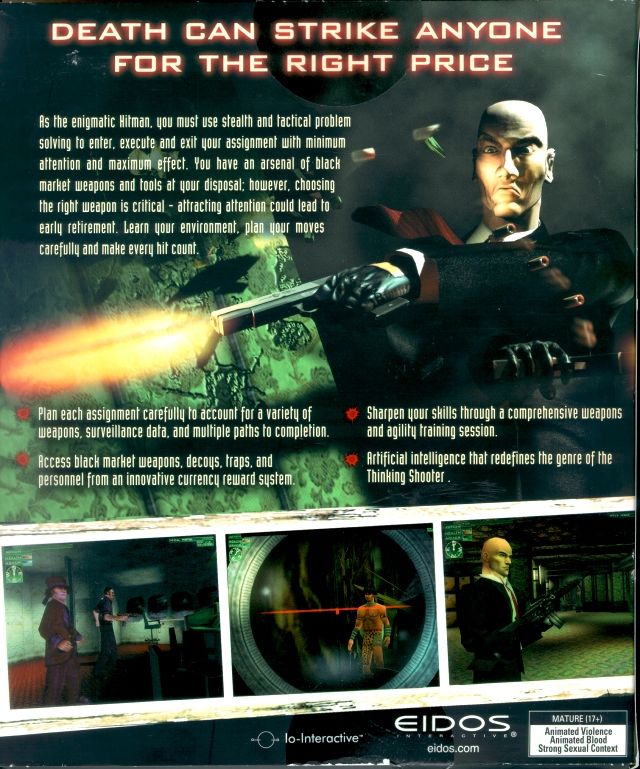 Back Cover for Hitman: Codename 47 (Windows)