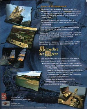 Back Cover for Herrscher der Meere (DOS and Windows and Windows 3.x)