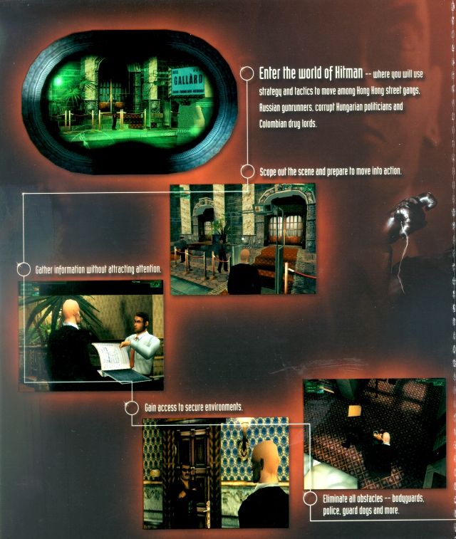 Inside Cover for Hitman: Codename 47 (Windows): Left Flap