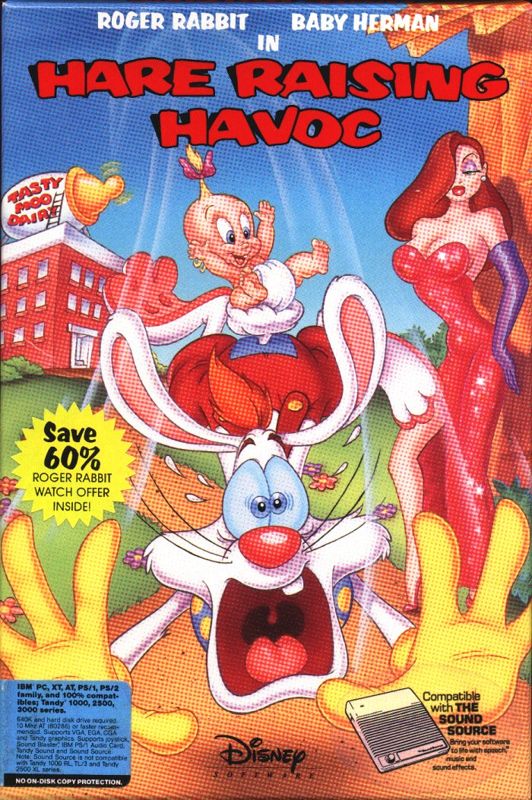 Front Cover for Hare Raising Havoc (DOS)