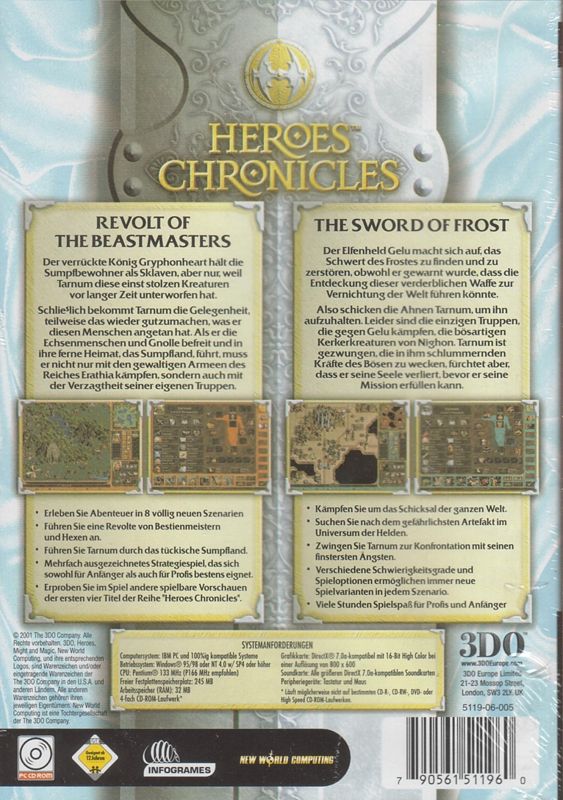Back Cover for Heroes Chronicles: The Final Chapters (Windows)