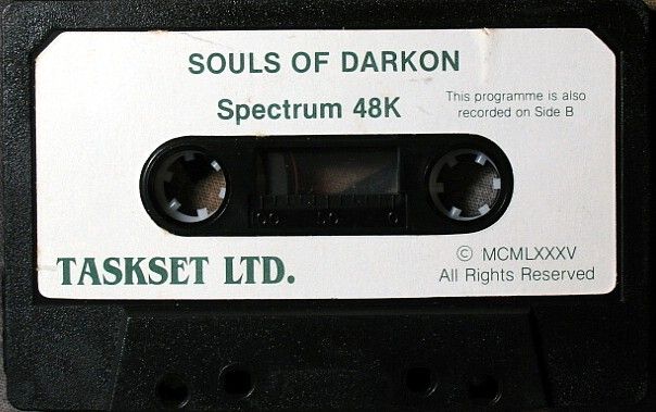 Media for Souls of Darkon (ZX Spectrum)