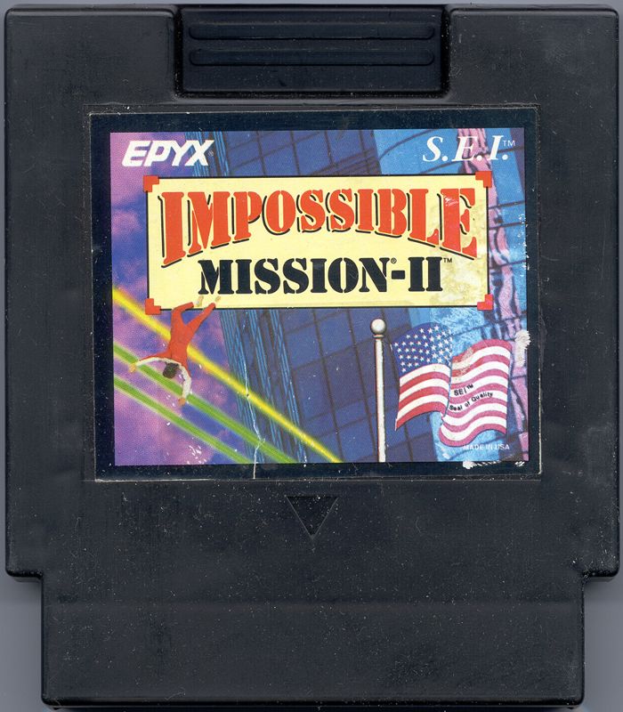Media for Impossible Mission II (NES) (S.E.I. Release): Color label version
